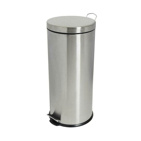 Compass Round Stainless Steel Pedal Bin Carousel 1