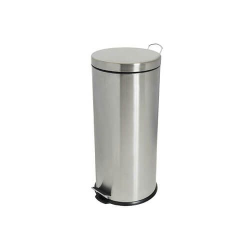 Compass Round Stainless Steel Pedal Bin Carousel 4