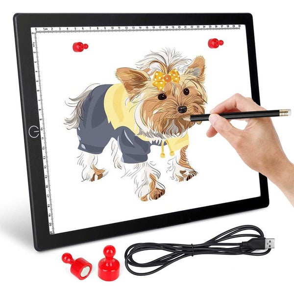 A4 Size Fill Light Tracing Magnetic Drawing Board Pad Carousel 1