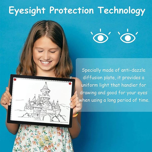 A4 Size Fill Light Tracing Magnetic Drawing Board Pad Carousel 2