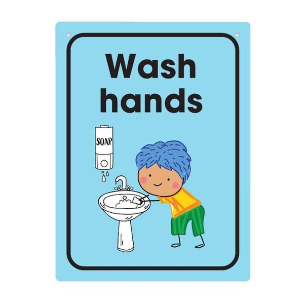 Durus Wash Hands Wall Sign (225x300mm) Carousel 1