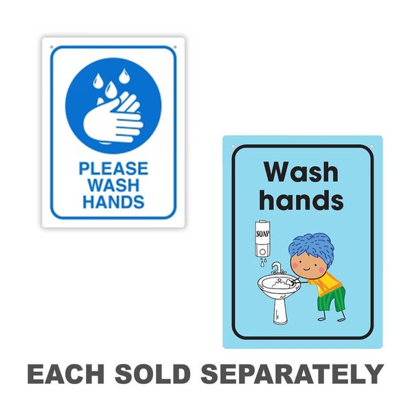 Durus Wash Hands Wall Sign (225x300mm) Carousel 2