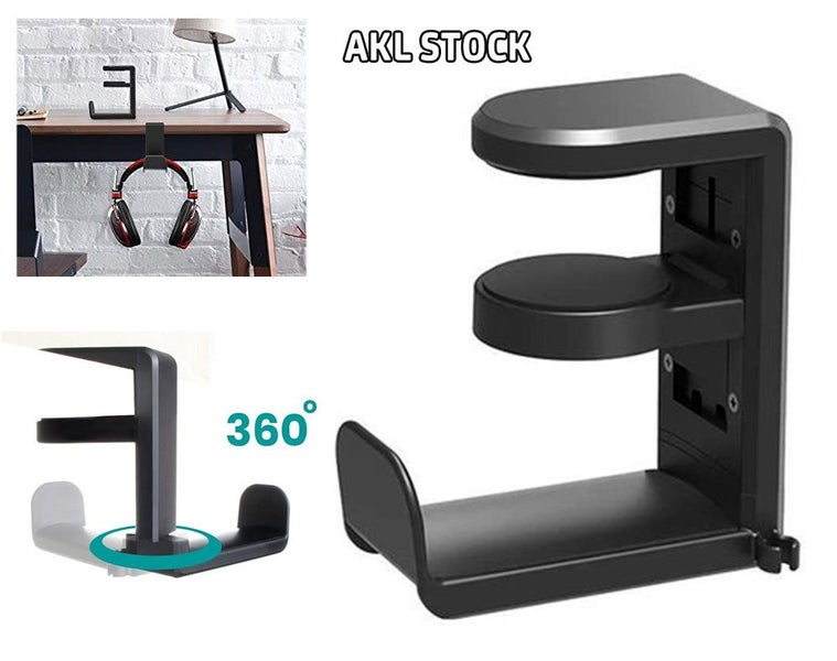 Under Desk Headphone Stand Adjustable Carousel 1