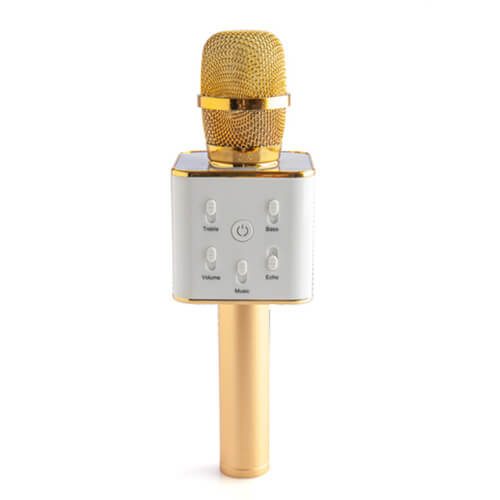 Gold Wireless Karaoke Microphone Carousel 2