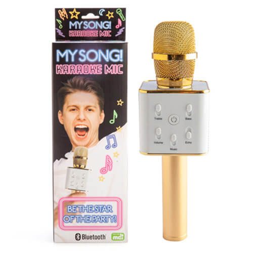 Gold Wireless Karaoke Microphone Carousel 3