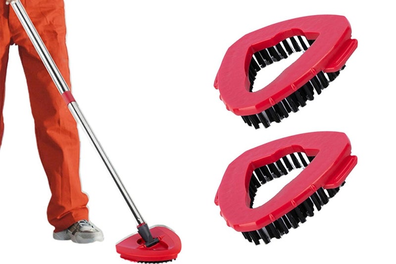 2Pcs Spin Mop Scrub Brush Replacement Head For O Cedar EasyWring 1 Tank System Carousel 1