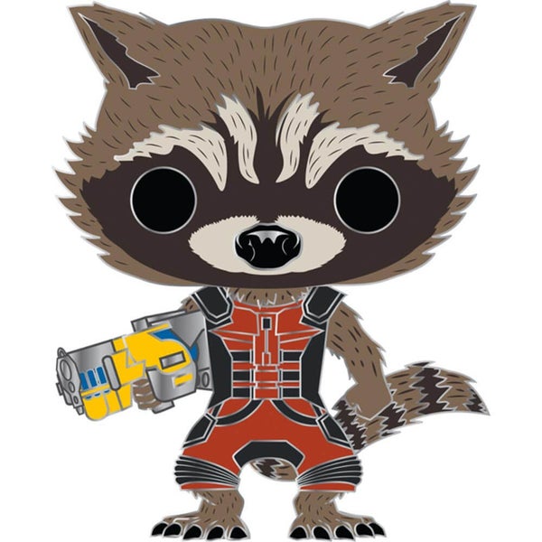 Rocket Raccoon 4" Vinyl Enamel Pin Carousel 1