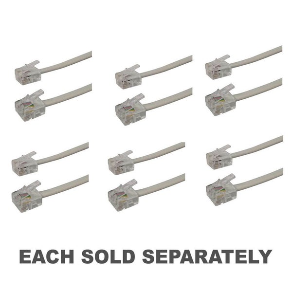 RJ12 6 Position 4 Conductor Plug to Plug Cable Carousel 2