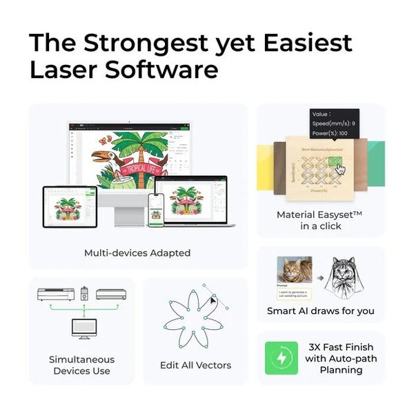 xTool F1 Ultra 20W Fiber & Diode Dual Laser Engraver Carousel 13
