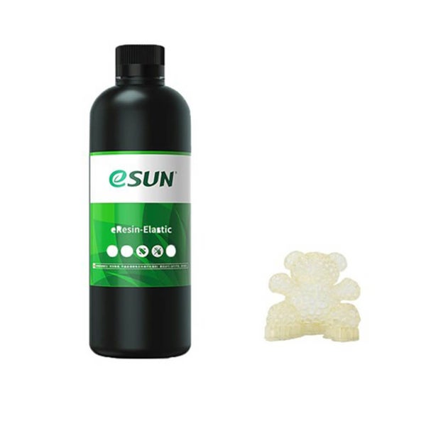 eSUN Elastic for Resin 3D Printers (Transparent Yellow) Carousel 1