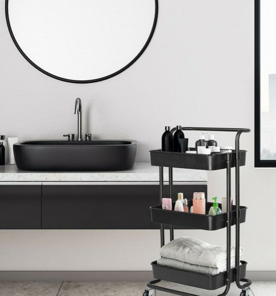 Kitchen Bathroom Storage Trolley Cart Carousel 2