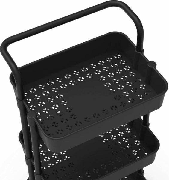 Kitchen Bathroom Storage Trolley Cart Carousel 3