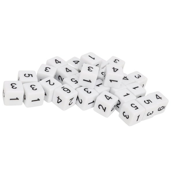 dice set 6 sided dice number dice plastic dice 30PCS Dice Set 16mm 6 Sided Carousel 1