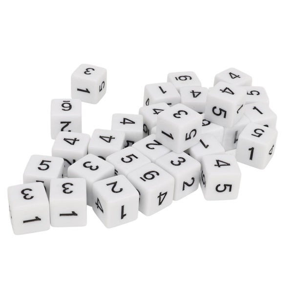 dice set 6 sided dice number dice plastic dice 30PCS Dice Set 16mm 6 Sided Carousel 2