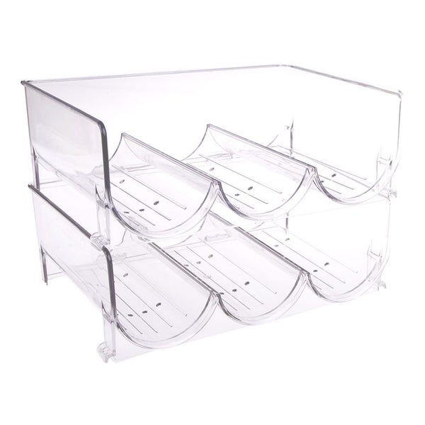 Bartender 6 Bottle 2-Tier Wine Rack (Clear) Carousel 1