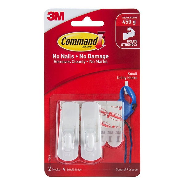 Command Small Self-Adhesive Hook 2pcs Carousel 1