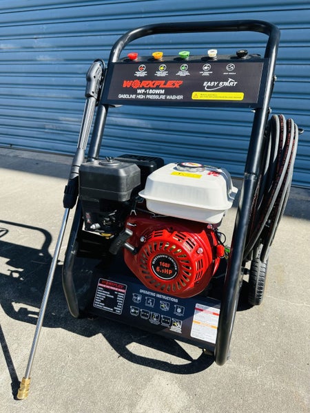 WORKFLEX PETROL WATER BLASTER 6.5HP 2500PSI HIGH PRESSURE WASHER 10.7M HOSE Carousel 1