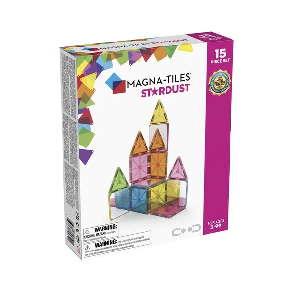 15pc Magna-Tiles Stardust Kids Childrens Magnetic Construction Toy Set 3y+ Carousel 1