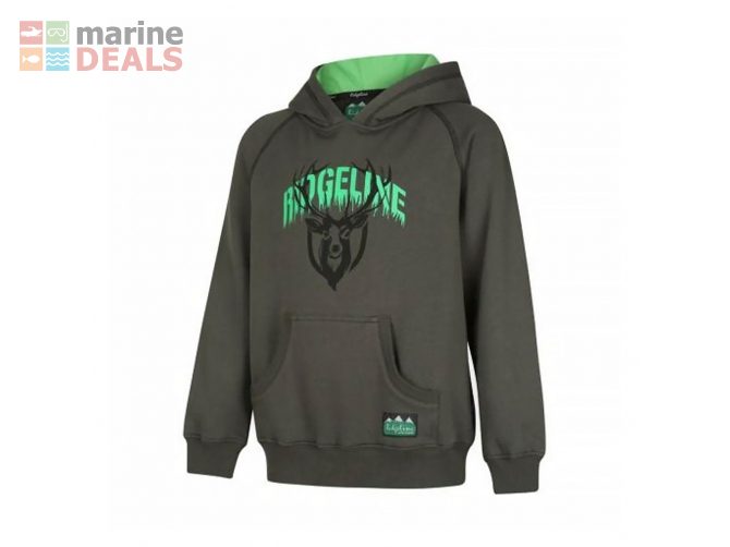 Ridgeline Spooky Kids Fleece Hoodie Forest Green 8 Carousel 1
