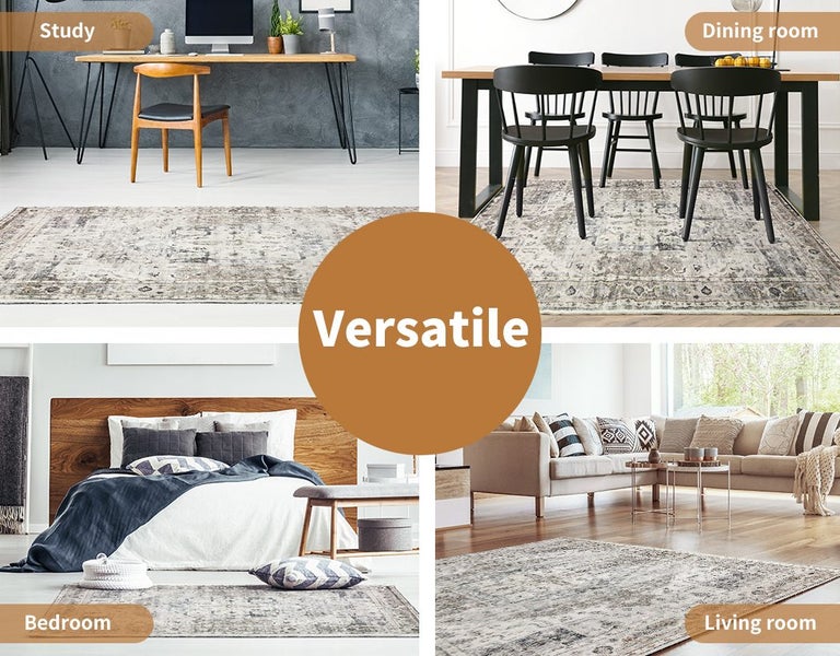 Marlow Floor Rug Area Rug Large Mat Carpet Short Pile Modern Mat 200X290cm Carousel 9