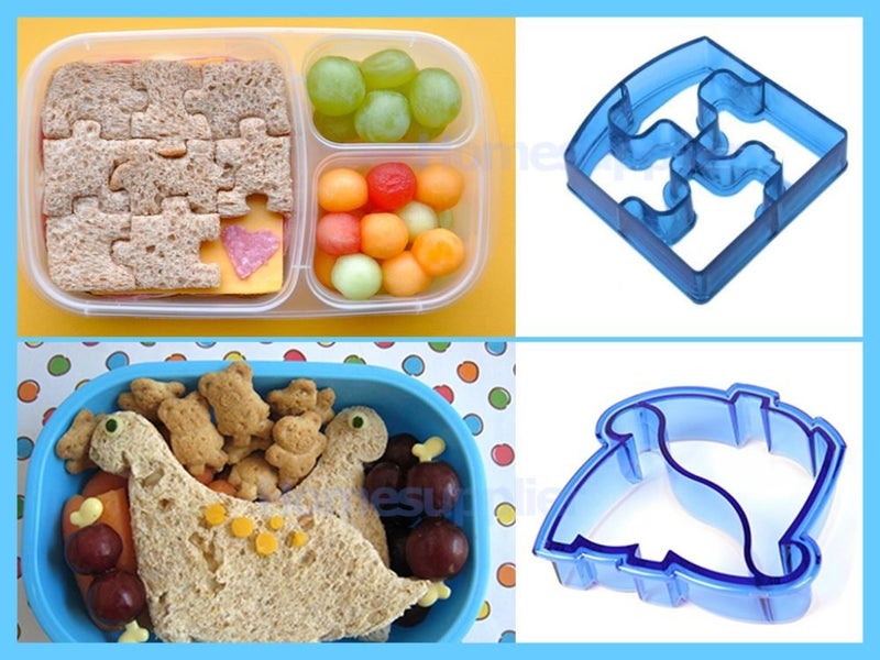 Dinosaur & Puzzle Lunch Punch, Sandwich Cutter Carousel 1