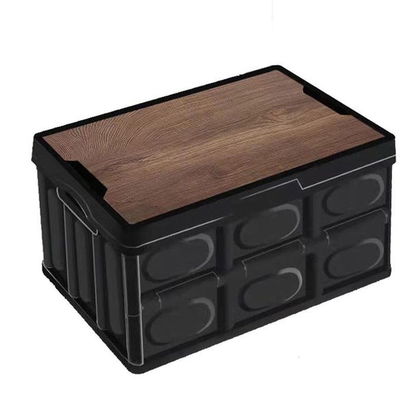 Collapsible Storage Bin with Lids(L) |Foldable Storage Box for Camping|Wardrobes Carousel 1