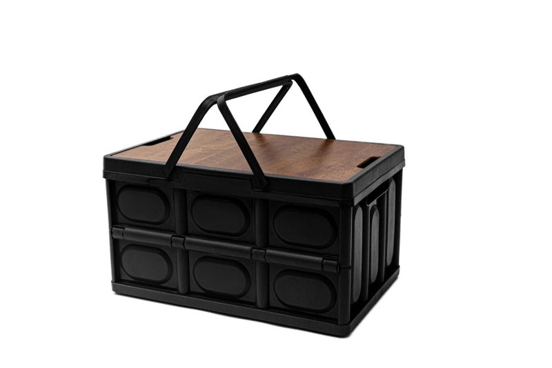 Collapsible Storage Bin with Lids(L) |Foldable Storage Box for Camping|Wardrobes Carousel 2