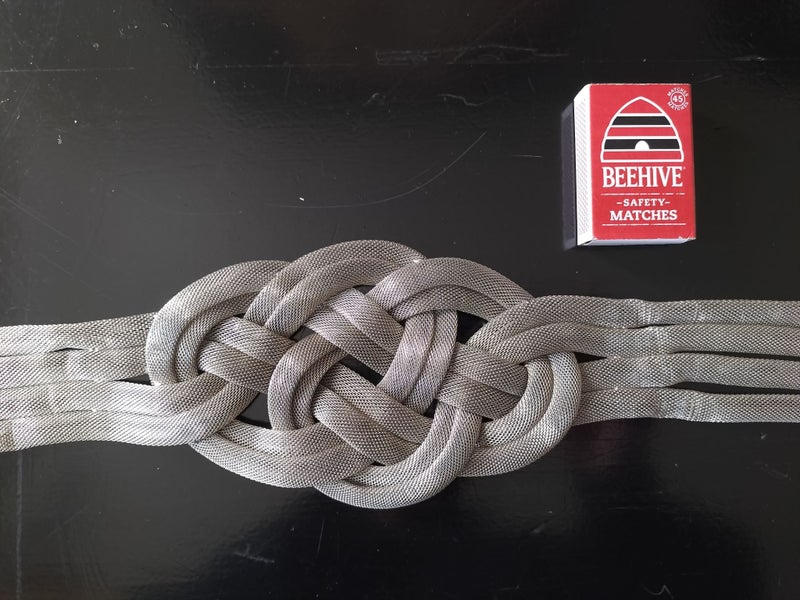 FANTASTIC VINTAGE RETRO METAL MESH WOVEN BELT Carousel 9