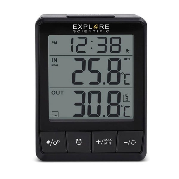 Explore Scientific Indoor/Outdoor Thermometer Carousel 1