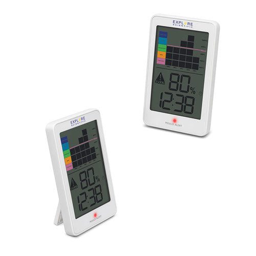 Indoor Thermo/Hygrometer w/ Mould Alert & Time Display 2pc Carousel 2