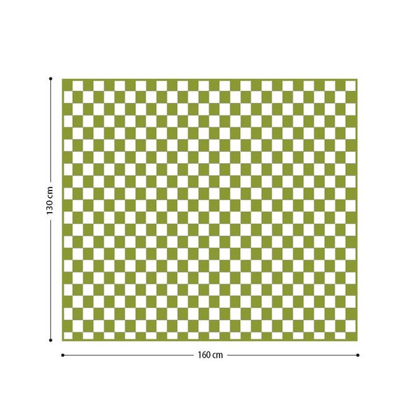 COMFEYA Cosy Checked Blanket 130x160CM - Green Carousel 2