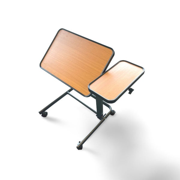 Overbed Table with Tilting & Split Top Carousel 1