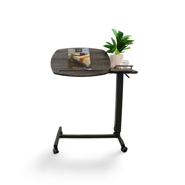 Over Bed/Chair Table with Tilting & Split Top - Adjustable & Versatile Carousel 2