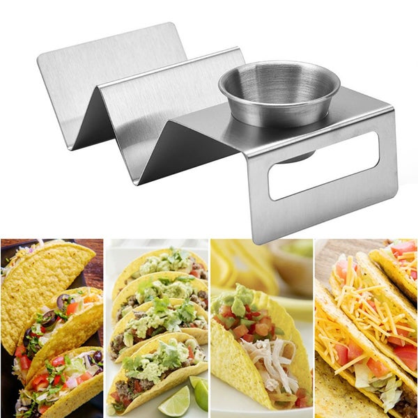 Taco Holder Stand Stainless Steel Taco HolderSauce Cups for Making Carousel 2
