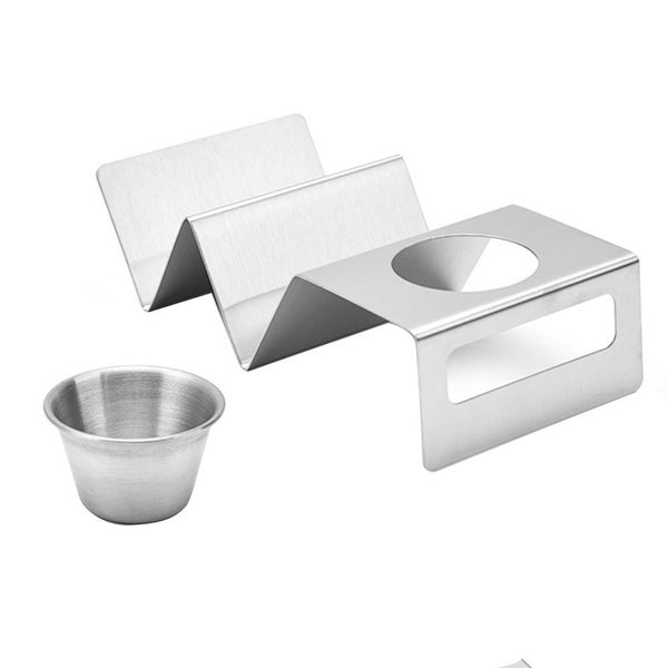 Taco Holder Stand Stainless Steel Taco HolderSauce Cups for Making Carousel 6