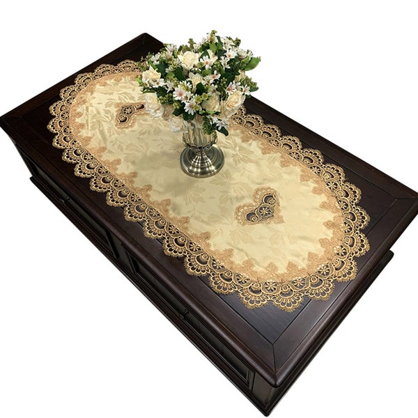 Wedding Modern Home Decoration Table Cloth Oval Tablecloth Protective Carousel 2