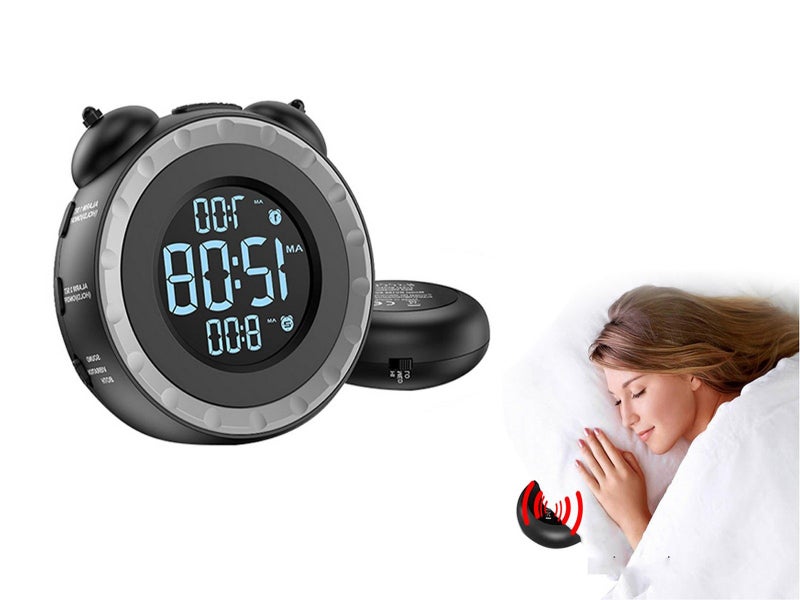 Loud Alarm Clock with Bed Shaker Vibrating Alarm Clock for Heavy Sleepers Carousel 1