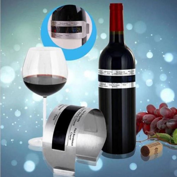 Wine Collar Thermometer Bar Beverage Tool Clever Wine Bottle Snap Carousel 6