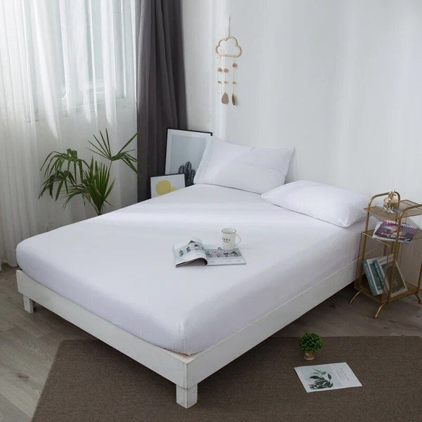 1pc Polyster Brushed Fitted Sheet - Soft Comfortable Bedding Carousel 6