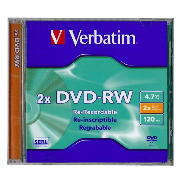 Verbatim DatalifePlus DVD-RW 4.7GB Single Carousel 1