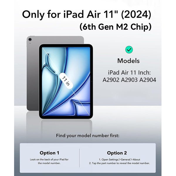 iPad Air 11 inch 6th Gen 2024(M2) Drop Protection Frosting Handle Case-DarkBlue Carousel 2