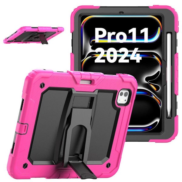 iPad Pro 11 inch 5th Gen 2024 (M4) Drop Protection Case (RoseRed) Carousel 1
