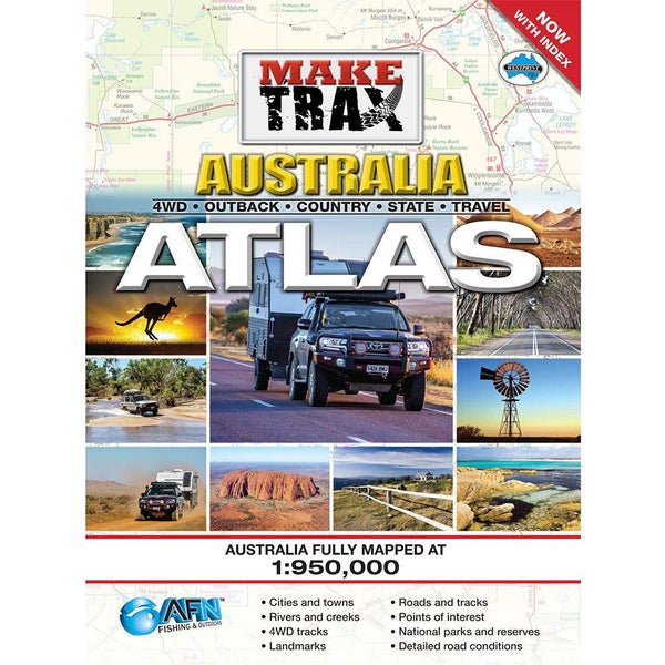Make Trax Australia Maxi Atlas with Index (Spiral Hardcover)629993334478091118