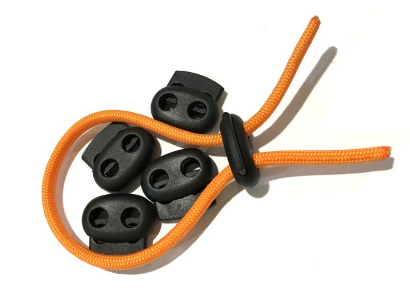 Paracord Flat Bean Toggle Clips Round 10pc Mixed colour Carousel 2