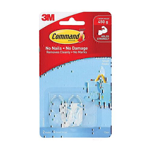 Command Clear Hooks 2pk (Box of 6) Carousel 4