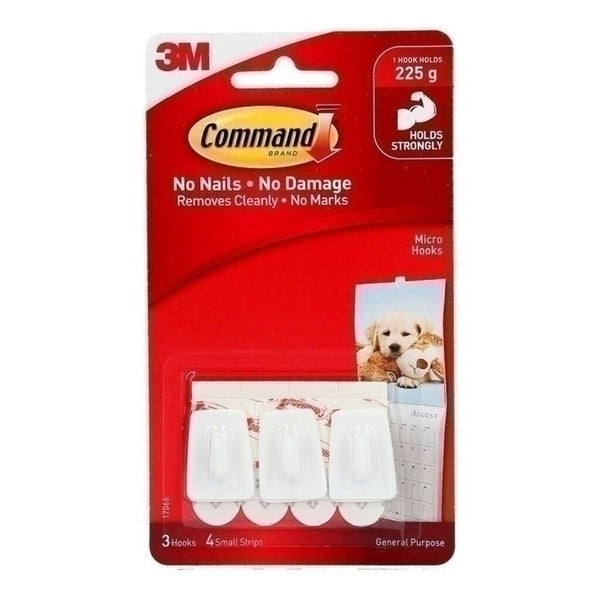 Command Micro Hooks (Box of 10) Carousel 1