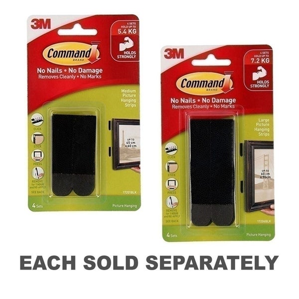 Command Picture Hanging Strips 4pk (Black) Carousel 2