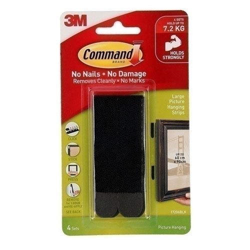 Command Picture Hanging Strips 4pk (Black) Carousel 4