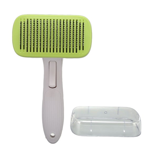 pet grooming brush pet cleaning massage comb pet hair removal brush self Carousel 2