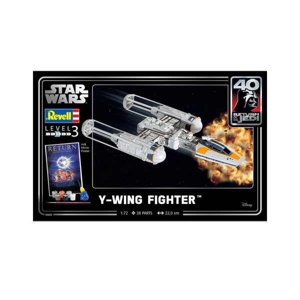Revell 1:72 Y-Wing Fighter Kids Teens Scale Model Replica Toy Gift Set 10y+ Carousel 1